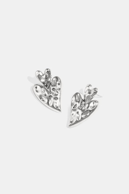 Stacked heart earrings - Velaris Femme