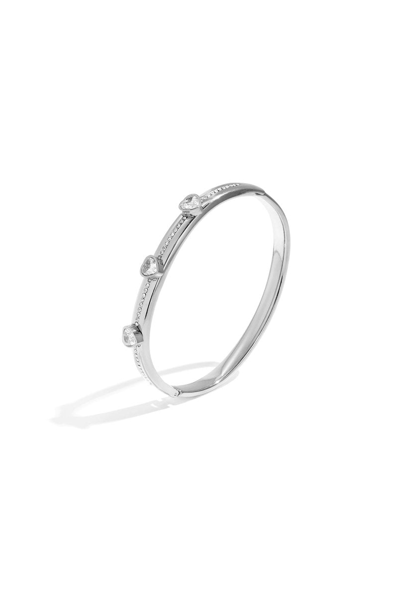 Stainless Steel Bangles Heart Casual Daily Simple Series Women's jewelry - Velaris Femme