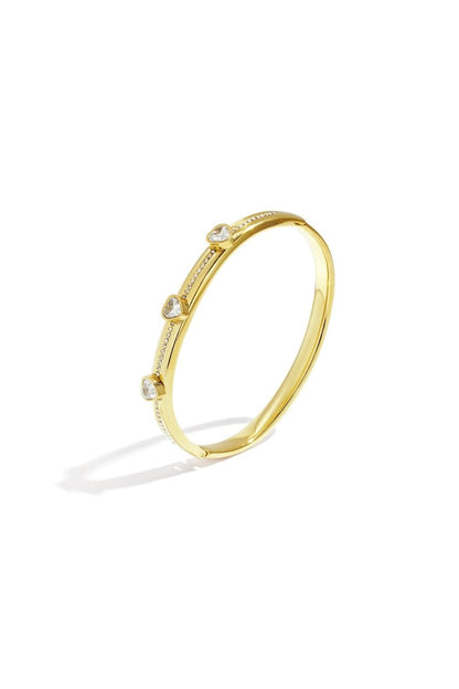 Stainless Steel Bangles Heart Casual Daily Simple Series Women's jewelry - Velaris Femme