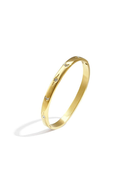 Stainless Steel Bangles Polka Dots Casual Daily Simple Series Women's jewelry - Velaris Femme