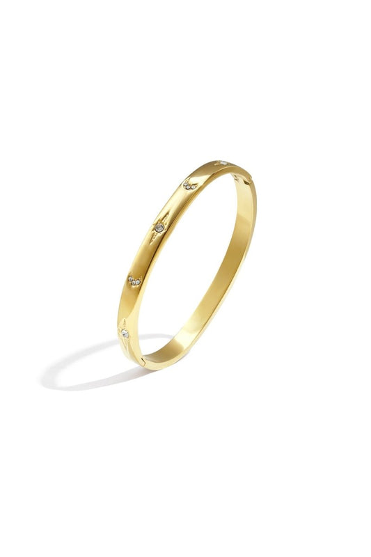 Stainless Steel Bangles Polka Dots Casual Daily Simple Series Women's jewelry - Velaris Femme