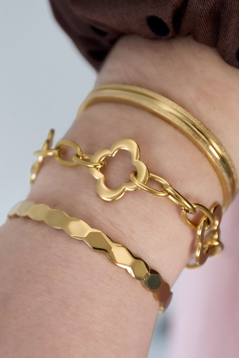 Stainless Steel Chain Bracelets Clover Casual Daily Women's jewelry - Velaris Femme