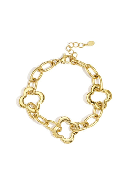 Stainless Steel Chain Bracelets Clover Casual Daily Women's jewelry - Velaris Femme