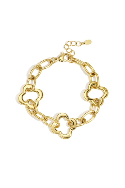 Stainless Steel Chain Bracelets Clover Casual Daily Women's jewelry - Velaris Femme