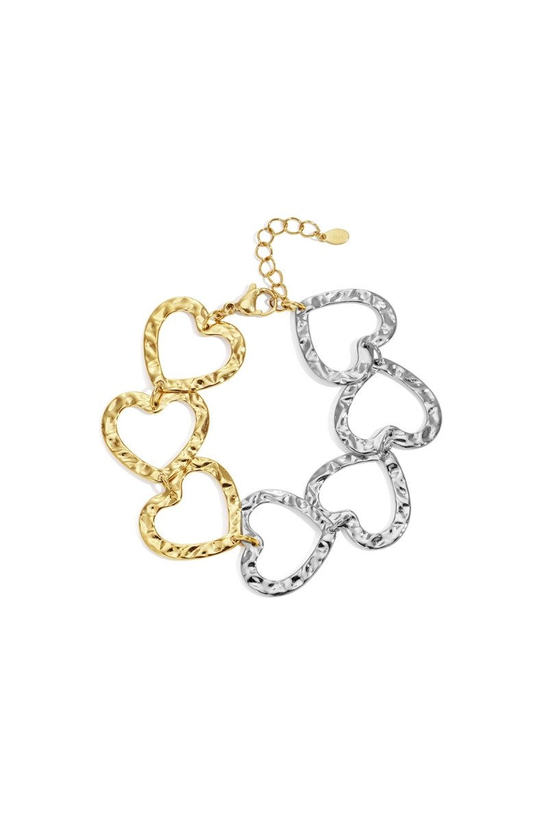 Stainless Steel Chain Bracelets Heart Casual Daily Simple Series Women's jewelry - Velaris Femme