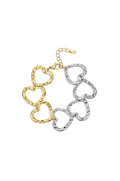 Stainless Steel Chain Bracelets Heart Casual Daily Simple Series Women's jewelry - Velaris Femme