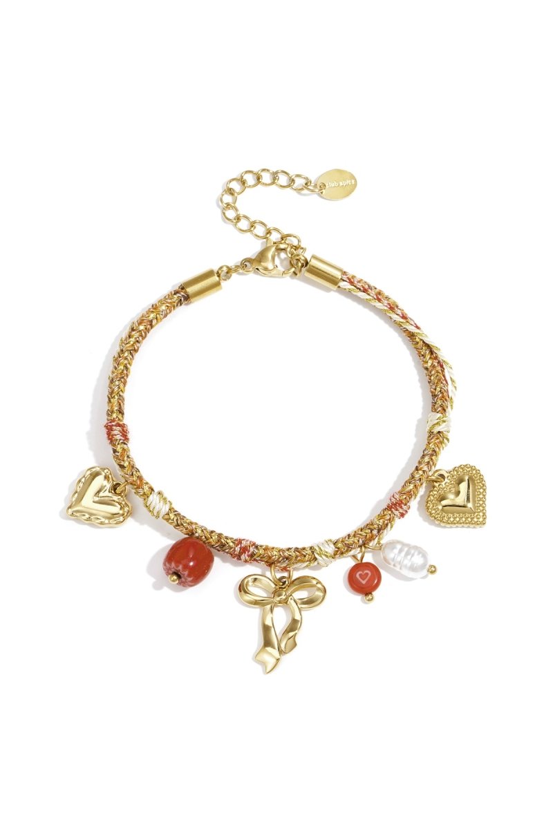 Stainless Steel Charm Bracelets Heart Casual Daily Simple Series Women's jewelry - Velaris Femme