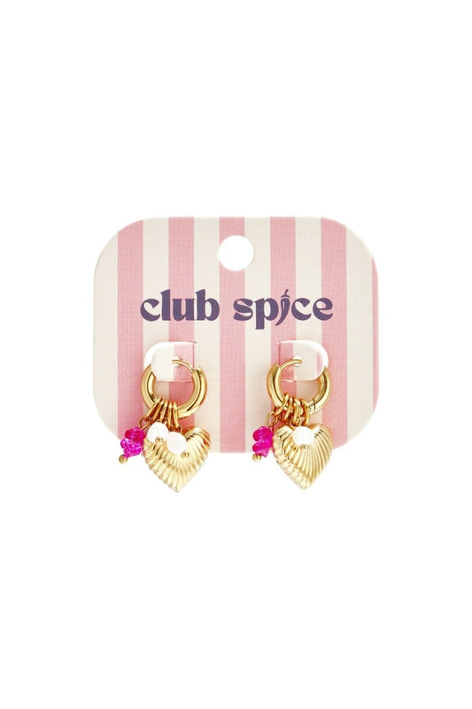 Stainless Steel Dangle Earrings Heart Sweet Valentine's Day Romantic Series Women's jewelry - Velaris Femme