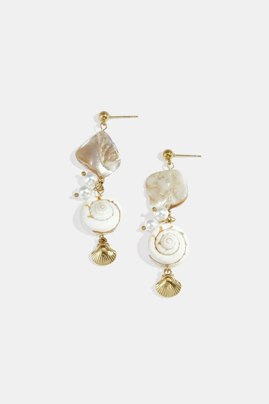 Stainless Steel Dangle Earrings shell Vacation Daily Romantic Series Women's jewelry - Velaris Femme