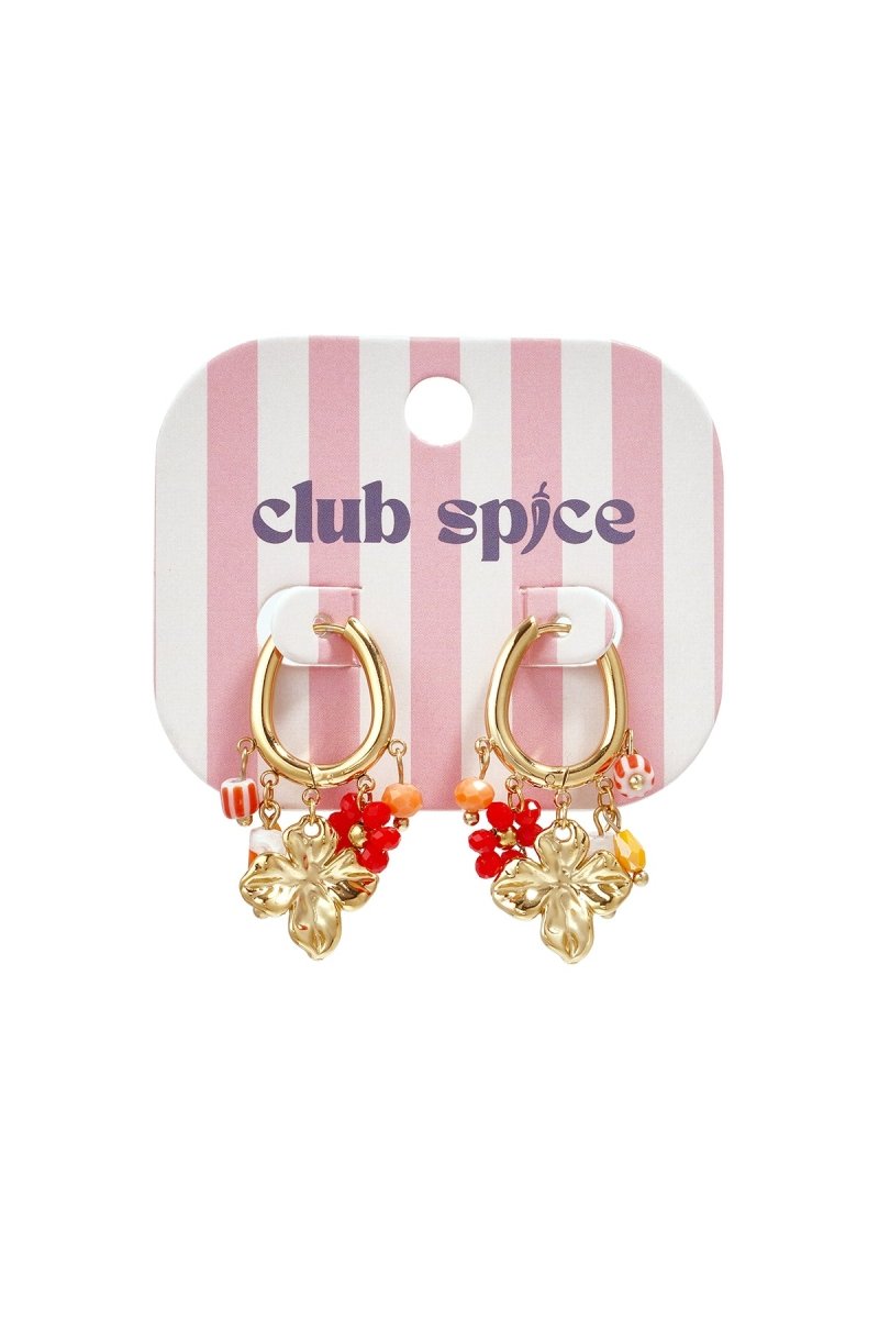 Stainless Steel Drop Earrings Flower Sweet Daily Romantic Series Women's jewelry - Velaris Femme