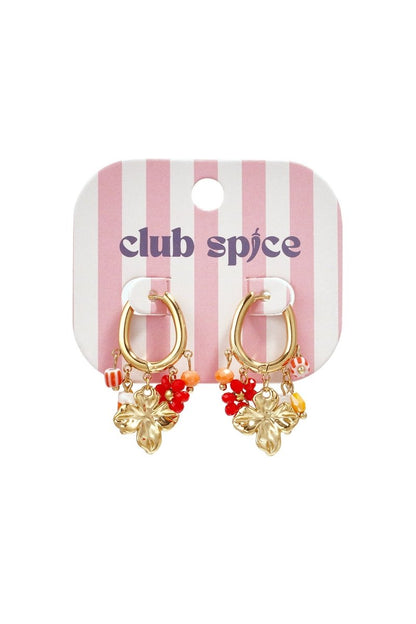 Stainless Steel Drop Earrings Flower Sweet Daily Romantic Series Women's jewelry - Velaris Femme