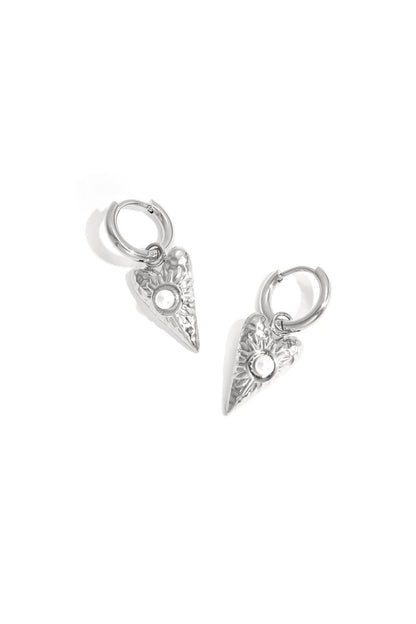 Stainless Steel Drop Earrings Heart Casual Daily Simple Series Women's jewelry - Velaris Femme