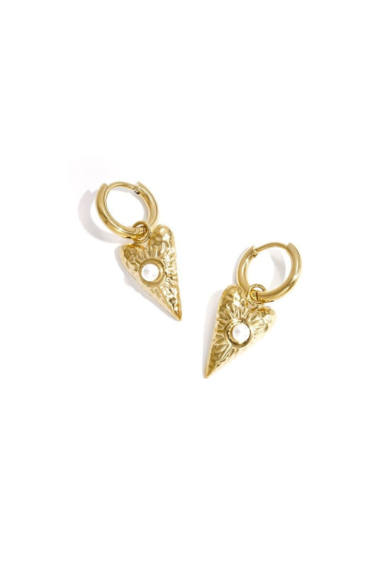 Stainless Steel Drop Earrings Heart Casual Daily Simple Series Women's jewelry - Velaris Femme
