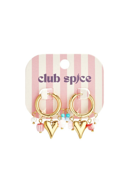 Stainless Steel Drop Earrings Heart Sweet Valentine's Day Romantic Series Women's jewelry - Velaris Femme