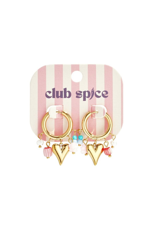 Stainless Steel Drop Earrings Heart Sweet Valentine's Day Romantic Series Women's jewelry - Velaris Femme