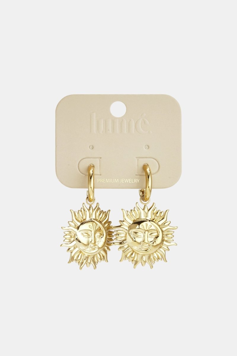 Stainless Steel Drop Earrings sun Casual Daily Simple Series Women's jewelry - Velaris Femme
