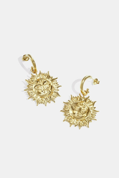 Stainless Steel Drop Earrings sun Casual Daily Simple Series Women's jewelry - Velaris Femme