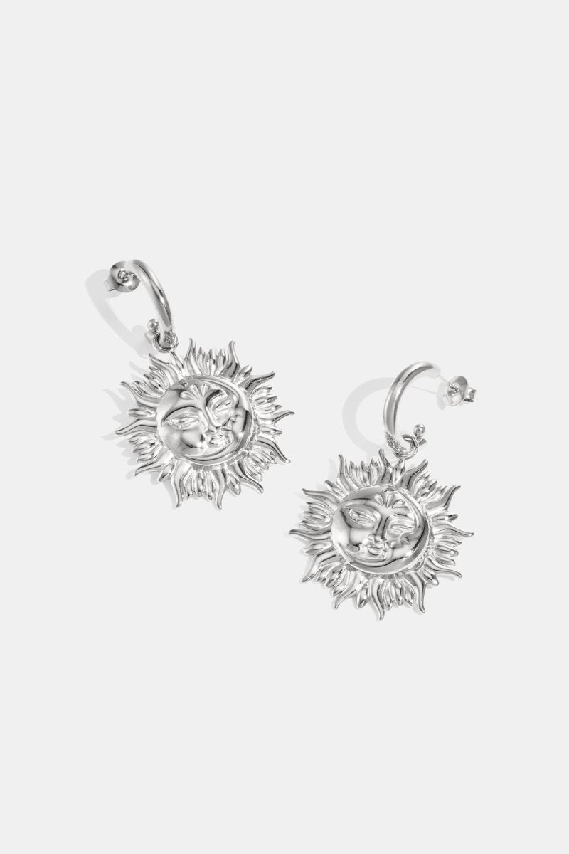 Stainless Steel Drop Earrings sun Casual Daily Simple Series Women's jewelry - Velaris Femme