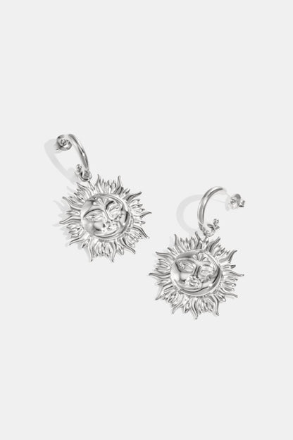 Stainless Steel Drop Earrings sun Casual Daily Simple Series Women's jewelry - Velaris Femme