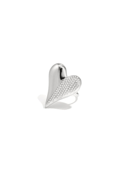Stainless Steel Statement Rings Heart Casual Daily Romantic Series Women's jewelry - Velaris Femme