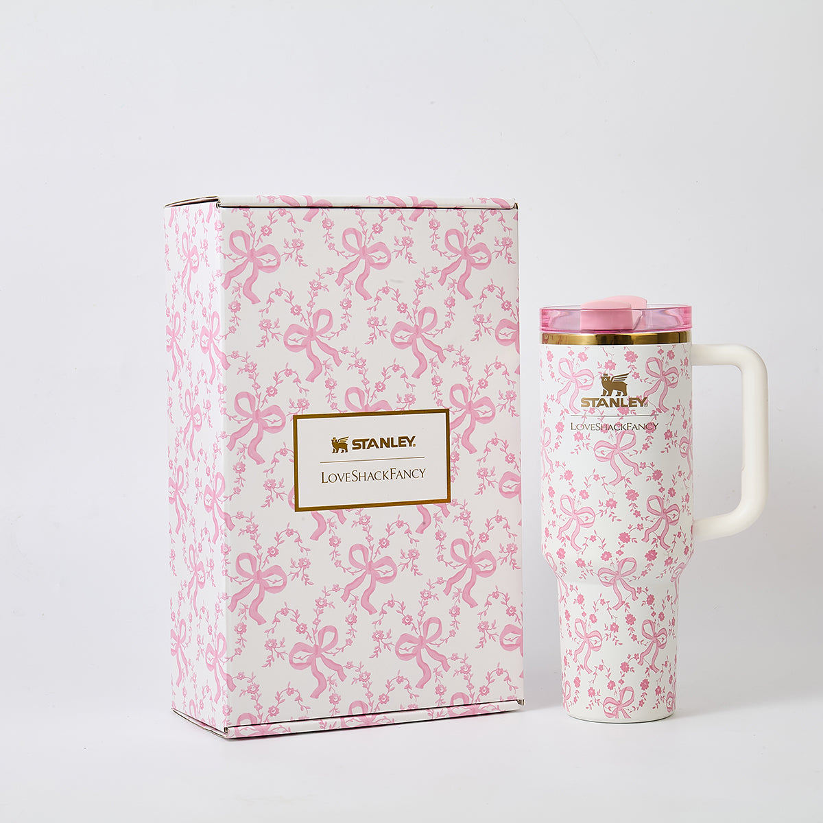 Stanley x LoveShackFancy Bow Blossom Quencher Tumbler 40 oz