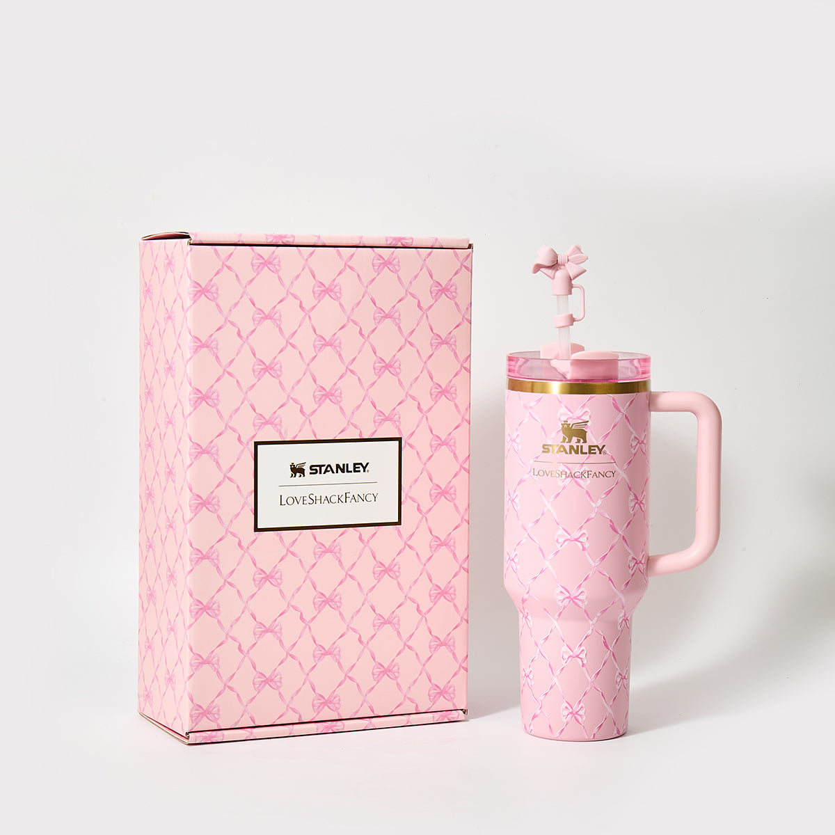 Stanley x LoveShackFancy Diamond Bow Quencher Tumbler 40 oz