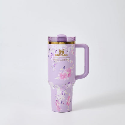 Stanley x LoveShackFancy Floral Lavender Quencher Tumbler 40 oz