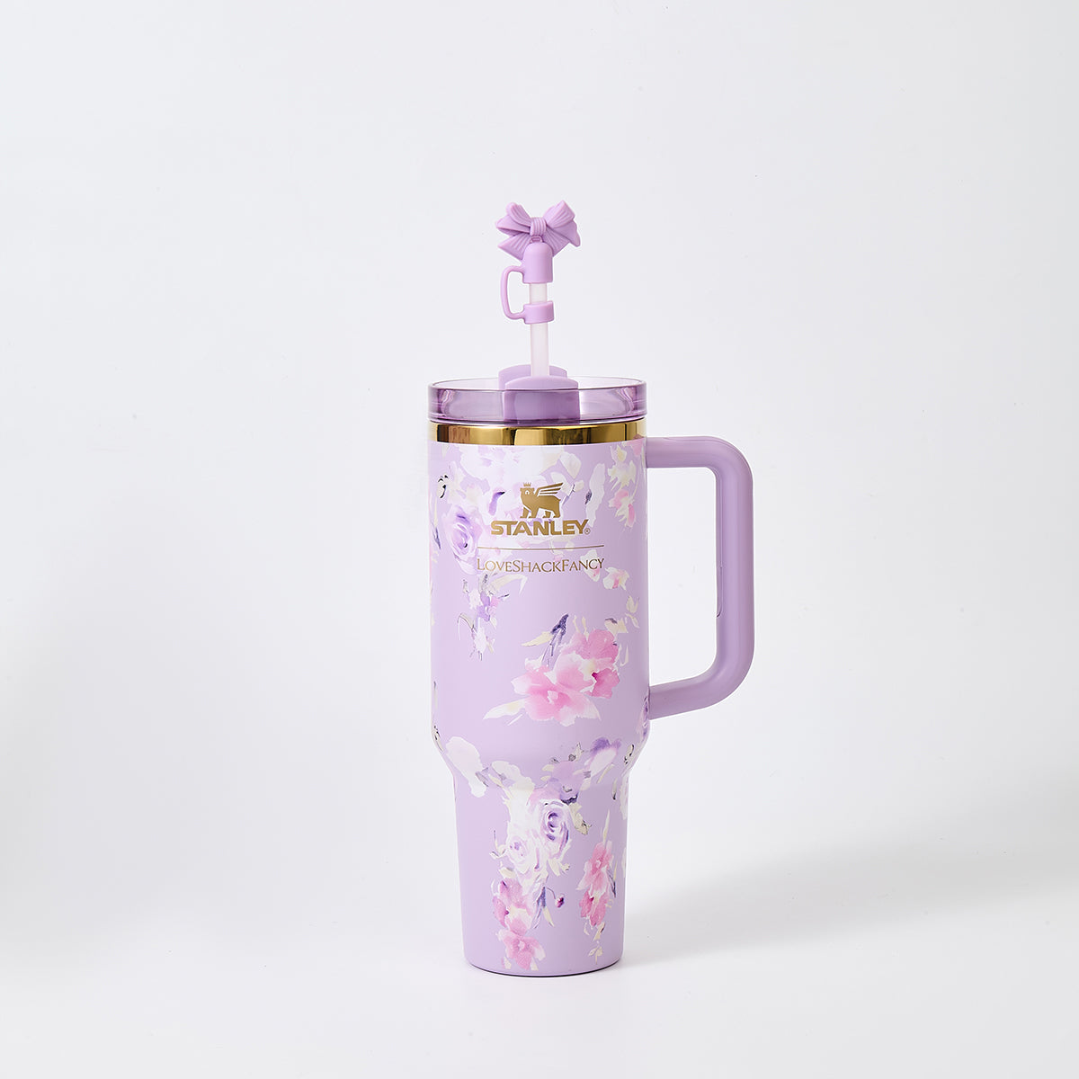 Stanley x LoveShackFancy Floral Lavender Quencher Tumbler 40 oz