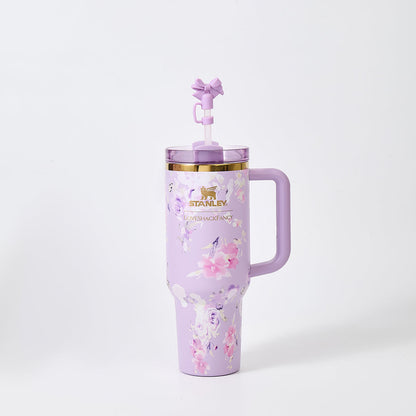 Stanley x LoveShackFancy Floral Lavender Quencher Tumbler 40 oz