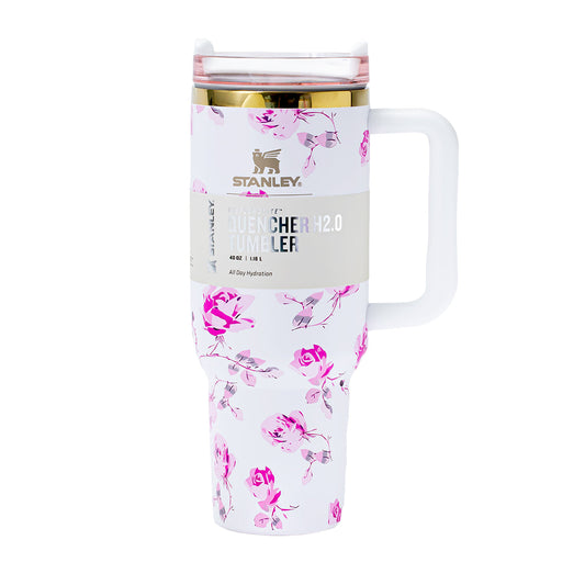 Stanley x LoveShackFancy Ribbon Rosa Quencher Tumbler 40 oz