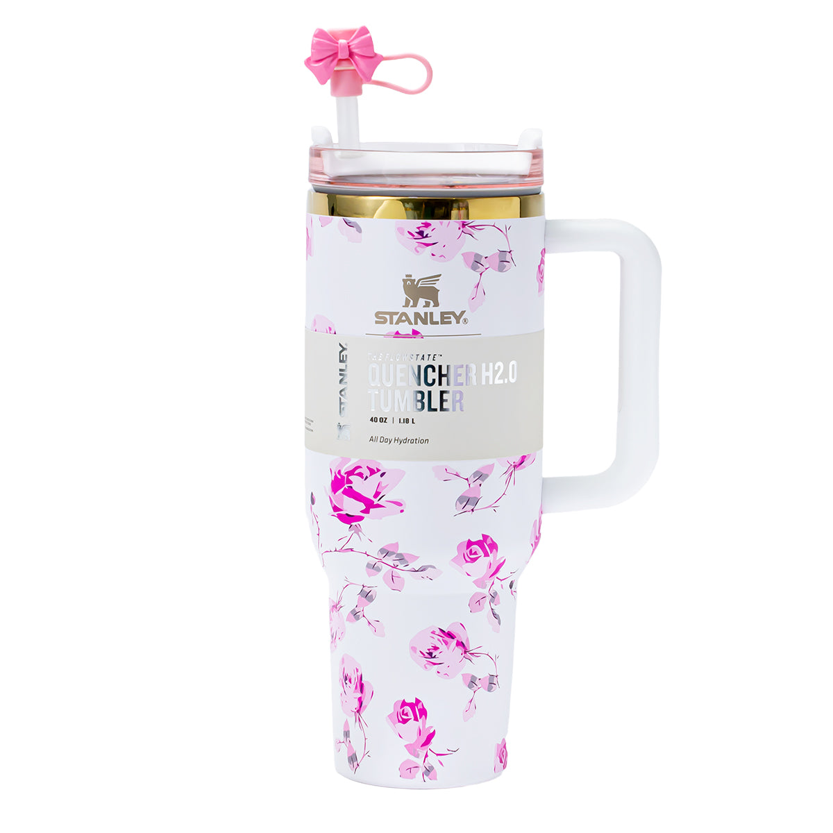 Stanley x LoveShackFancy Ribbon Rosa Quencher Tumbler 40 oz