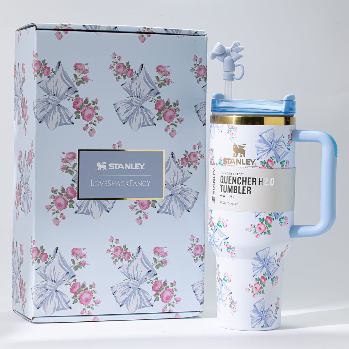 Stanley x LoveShackFancy Rosa Beaux Quencher Tumbler 40 oz