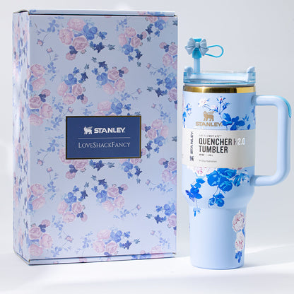 Stanley x LoveShackFancy Sky Bloom Quencher Tumbler 40 oz