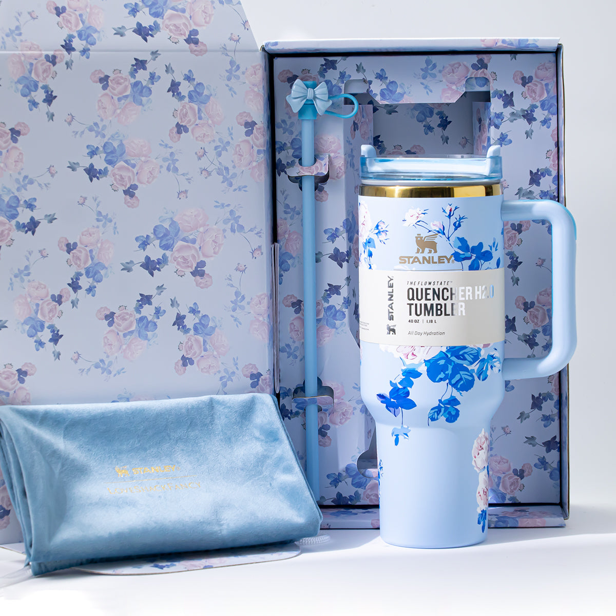 Stanley x LoveShackFancy Sky Bloom Quencher Tumbler 40 oz