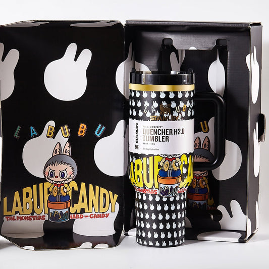 Stanley x Labubu Limited Edition Black Tumbler – The Monsters Quencher
