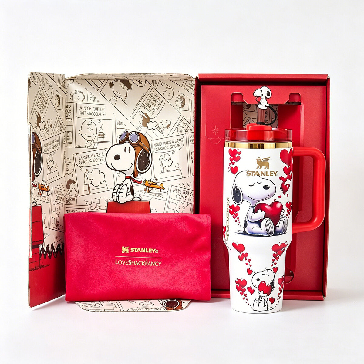 Stanley x Snoopy Peanuts Heart Tumbler Limited Edition