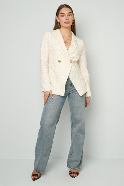 Textured Blazer - Velaris Femme