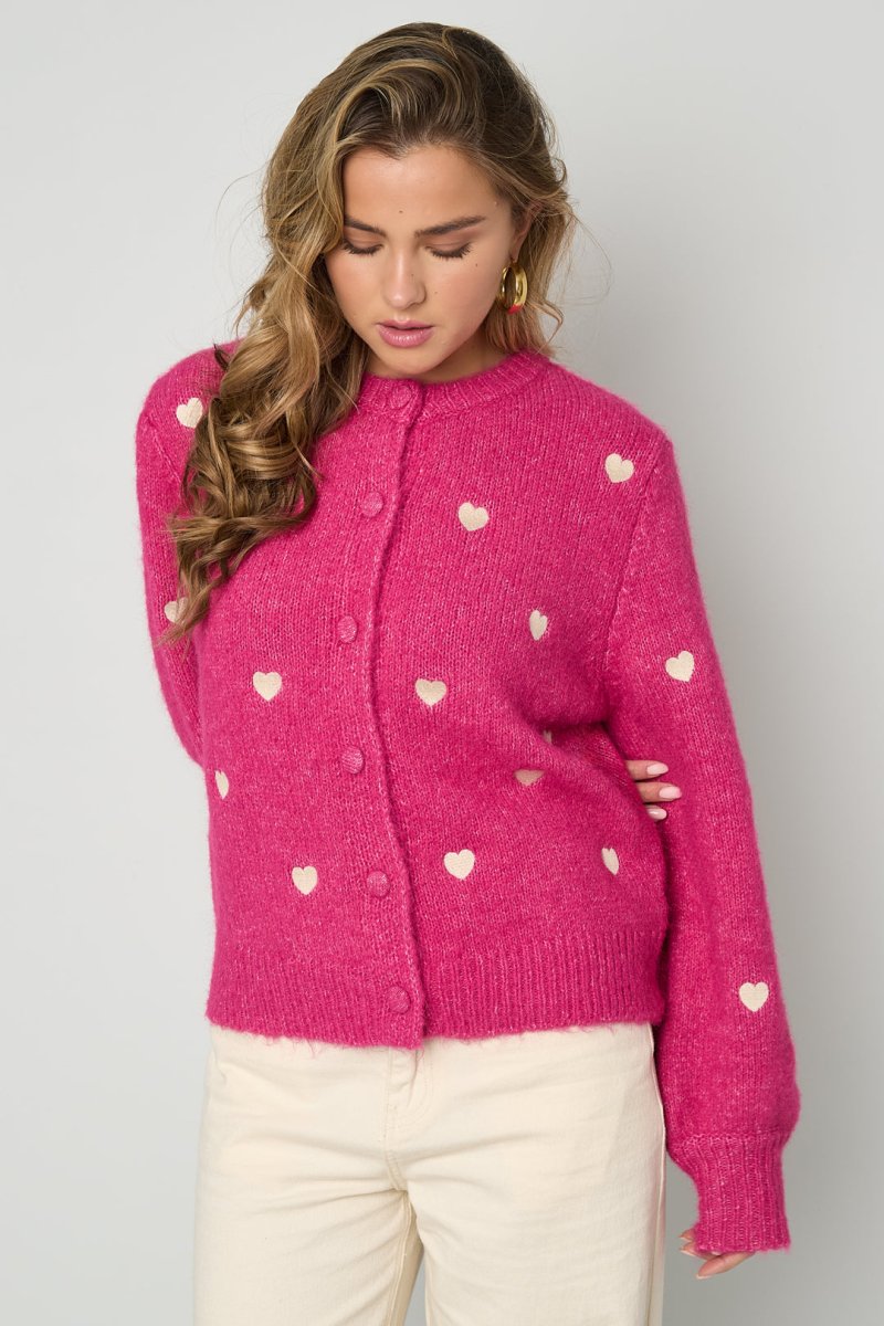 The Amora Knit – Women’s Heart Cardigan - Velaris Femme