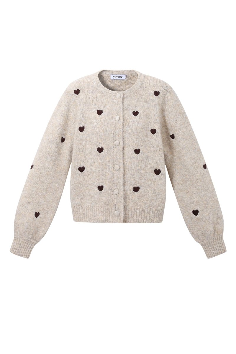 The Amora Knit – Women’s Heart Cardigan - Velaris Femme