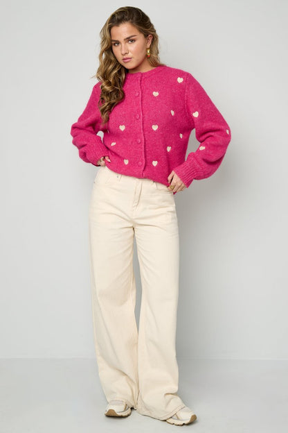 The Amora Knit – Women’s Heart Cardigan - Velaris Femme