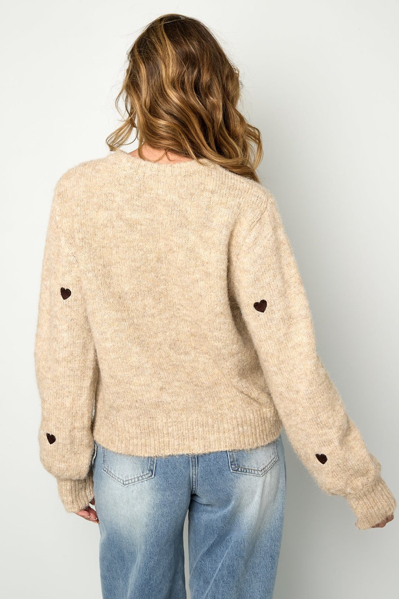 The Amora Knit – Women’s Heart Cardigan - Velaris Femme