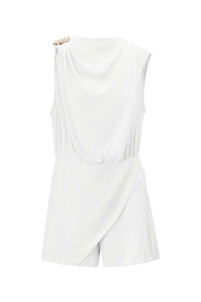 The Asym Drape – Asymmetric Draped Mini Dress - Velaris Femme
