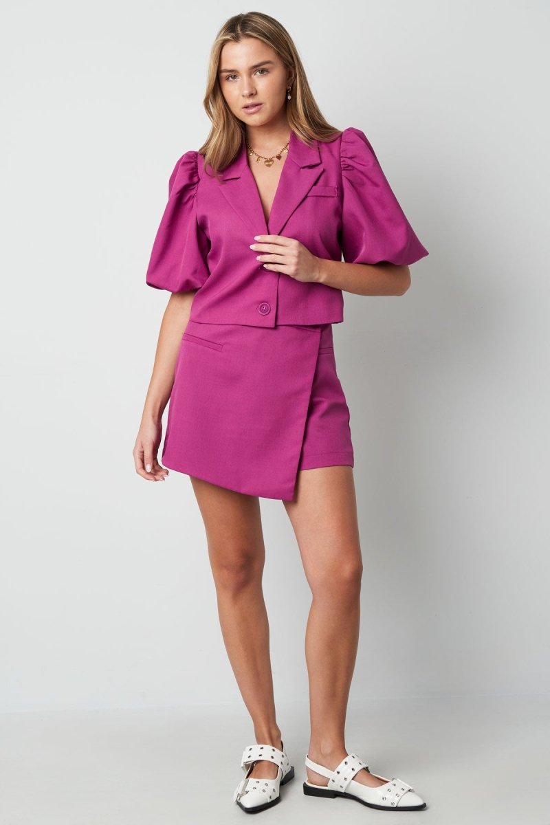 The Asymmetric Wrap Mini Skirt - Velaris Femme