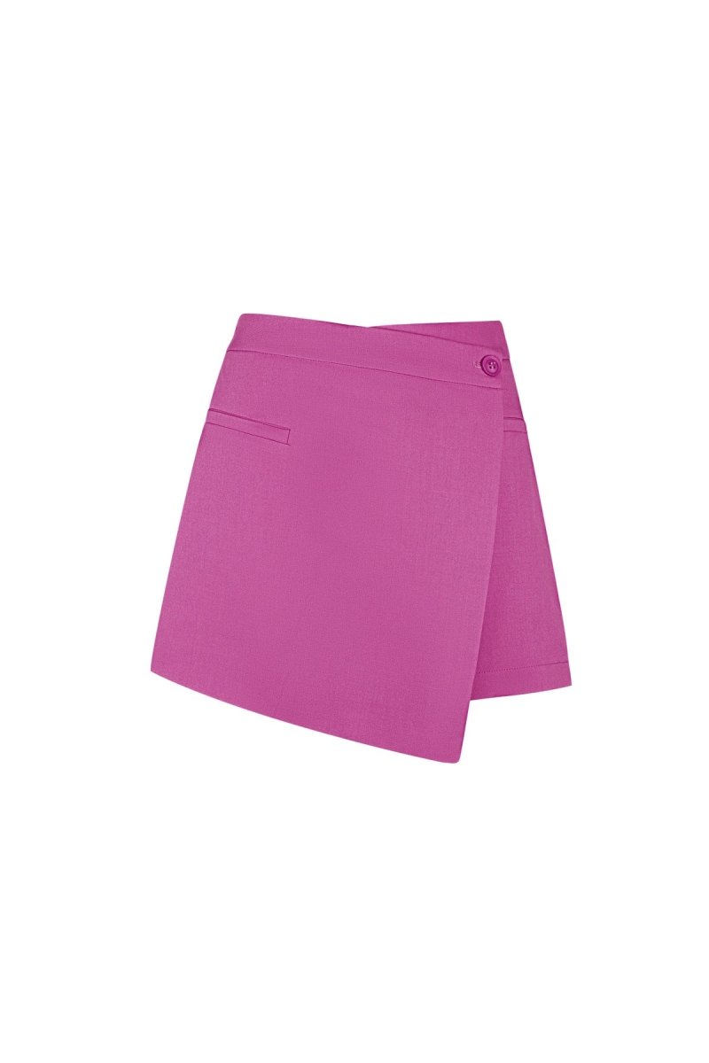 The Asymmetric Wrap Mini Skirt - Velaris Femme