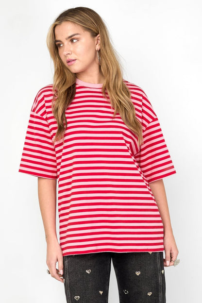 The Colorful Striped Tee - Velaris Femme