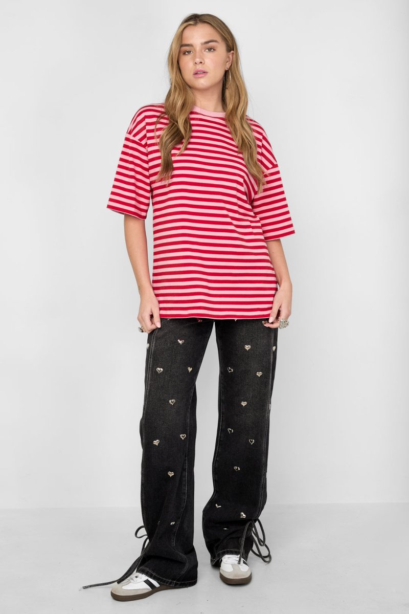 The Colorful Striped Tee - Velaris Femme