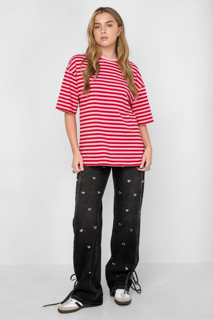 The Colorful Striped Tee - Velaris Femme