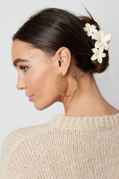 The Cotton Bloom – Flower Hair Clip - Velaris Femme