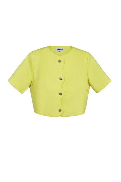 The Cropped Button - Front Top - Velaris Femme