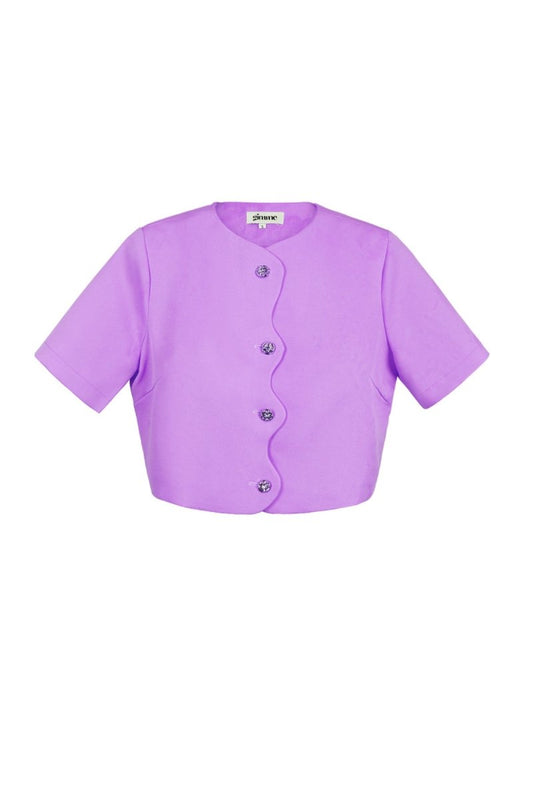 The Cropped Button - Front Top - Velaris Femme